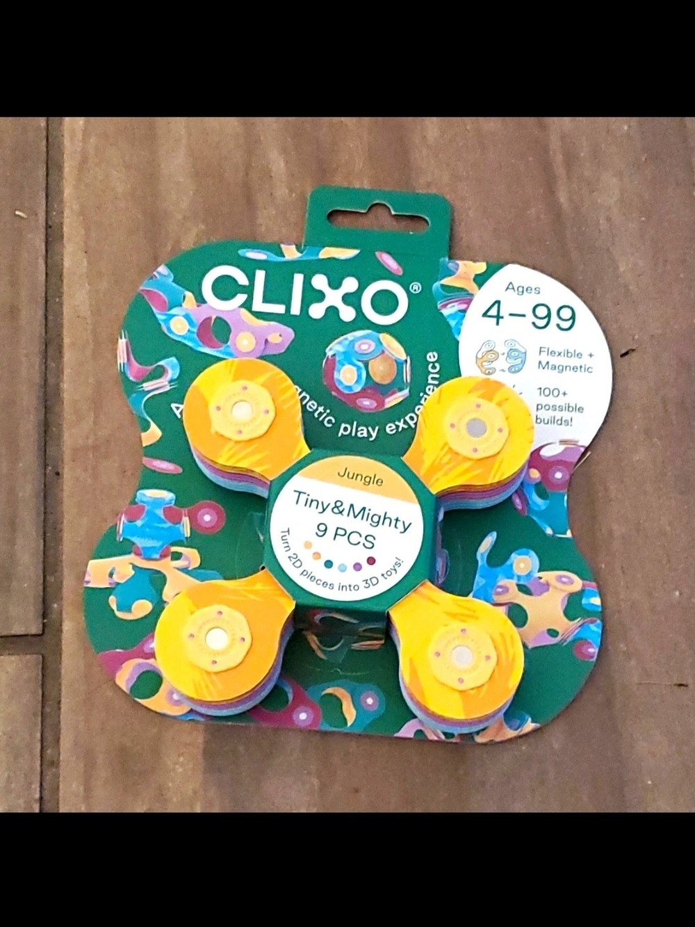 Clixo Tiny & Mighty Jungle 9-Piece Magnetic Toy Set